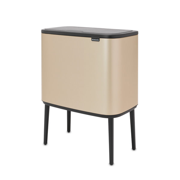 Brabantia Bo 9 Gallon Touch Top Trash & Recycling